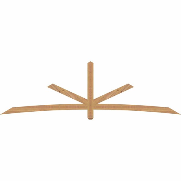 Ekena Millwork Alberta Timber Gable Bracket, Western Red Cedar, 108"W x 31 1/2"H x 1 1/2"D x 3 1/2"F, 7/12 Pitch GBW108X31X0204ALB00SWR - main